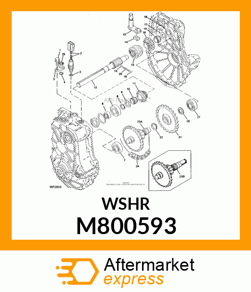 WASHER, WASHER 17.2 M800593