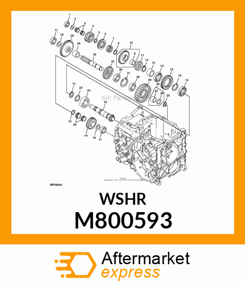 WASHER, WASHER 17.2 M800593