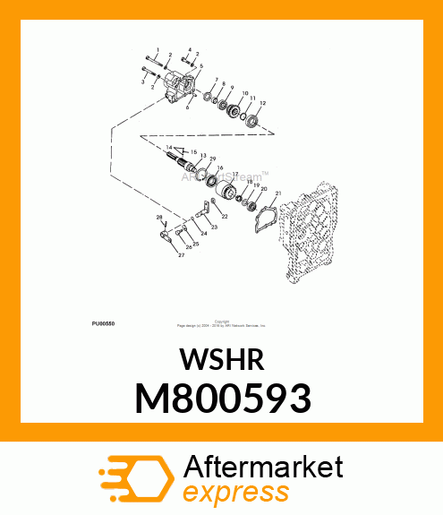 WASHER, WASHER 17.2 M800593