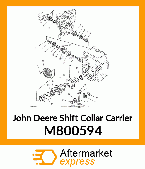 SHIFT COLLAR CARRIER, CARRIOR, DIFF M800594