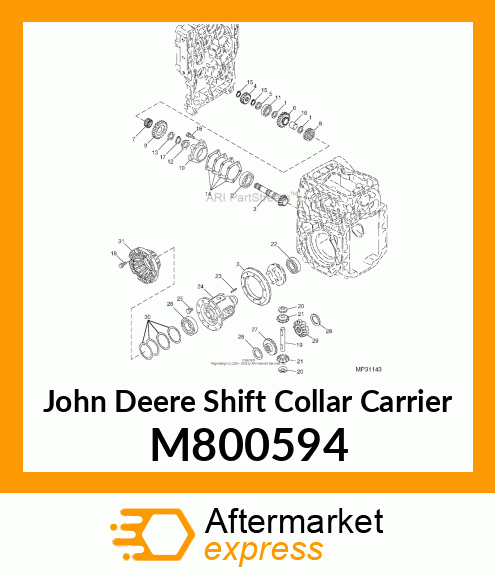 SHIFT COLLAR CARRIER, CARRIOR, DIFF M800594