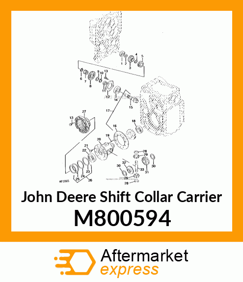 SHIFT COLLAR CARRIER, CARRIOR, DIFF M800594