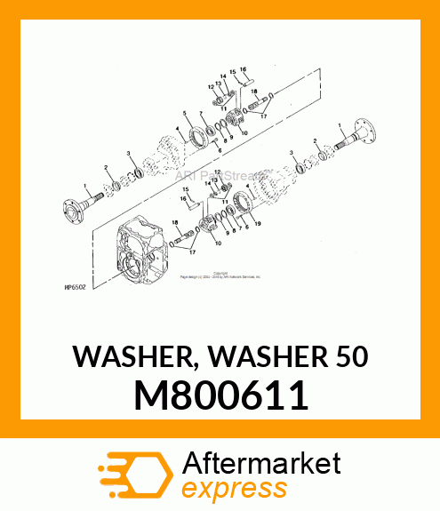 WASHER, WASHER 50 M800611