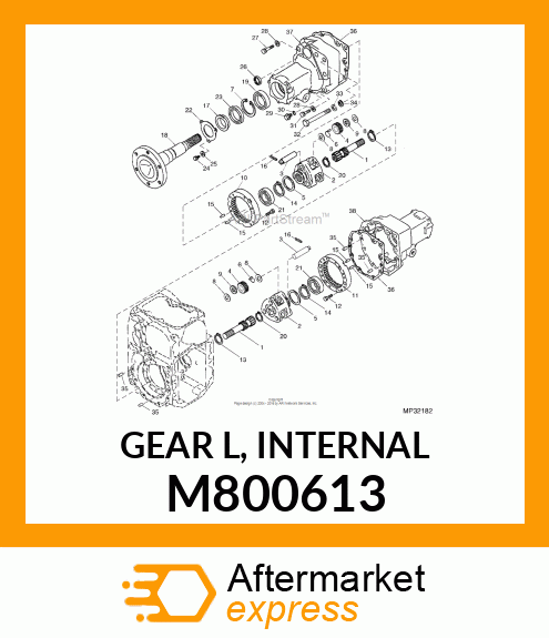 GEAR, GEAR (L), INTERNAL M800613