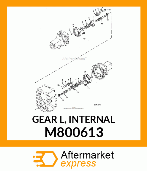 GEAR, GEAR (L), INTERNAL M800613