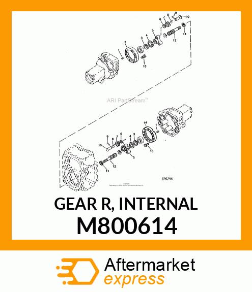 GEAR, GEAR (R), INTERNAL M800614