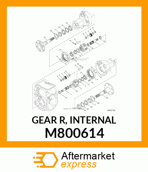 GEAR, GEAR (R), INTERNAL M800614