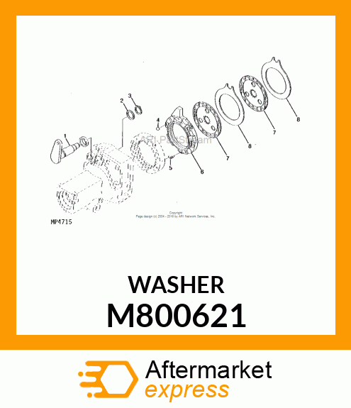 WASHER, WASHER 29.7 M800621