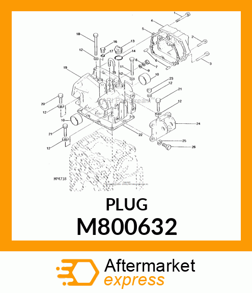 PLUG, PLUG 9/16 M800632