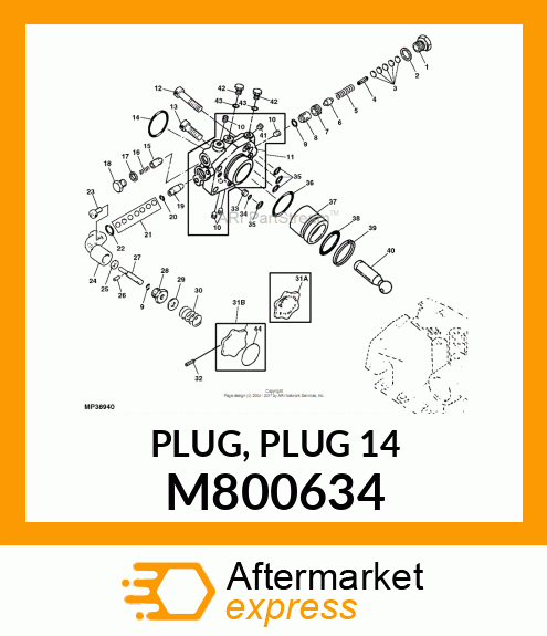 PLUG, PLUG 14 M800634