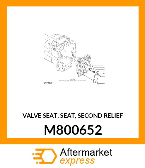 VALVE SEAT, SEAT, SECOND RELIEF M800652