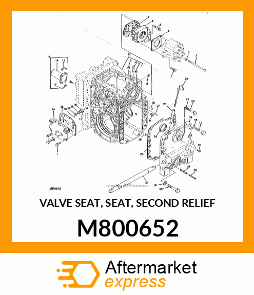 VALVE SEAT, SEAT, SECOND RELIEF M800652