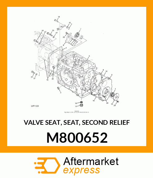 VALVE SEAT, SEAT, SECOND RELIEF M800652