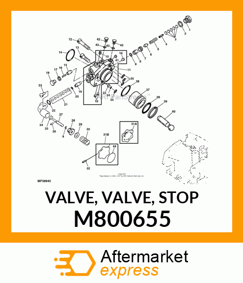 VALVE, VALVE, STOP M800655