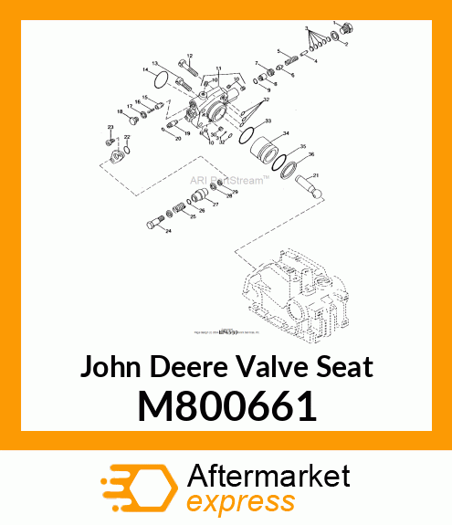 VALVE SEAT, SEAT, SAFETY VALVE M800661