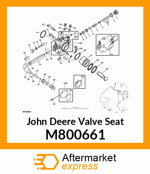 VALVE SEAT, SEAT, SAFETY VALVE M800661