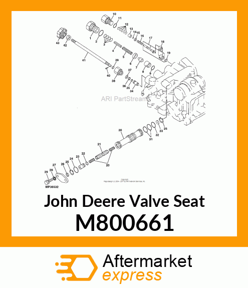 VALVE SEAT, SEAT, SAFETY VALVE M800661