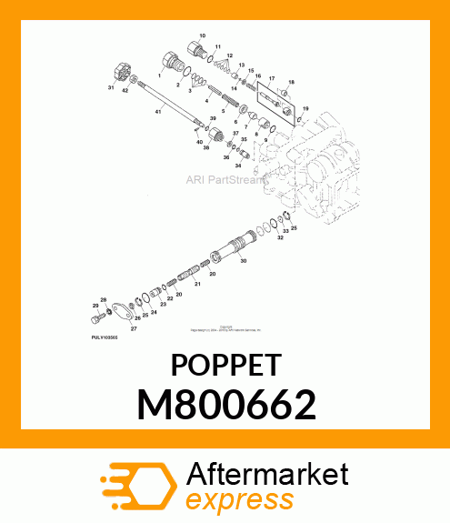 POPPET, POPPET, SAFETY VALVE M800662