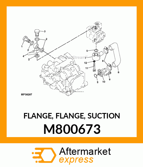 FLANGE, FLANGE, SUCTION M800673