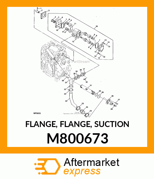 FLANGE, FLANGE, SUCTION M800673