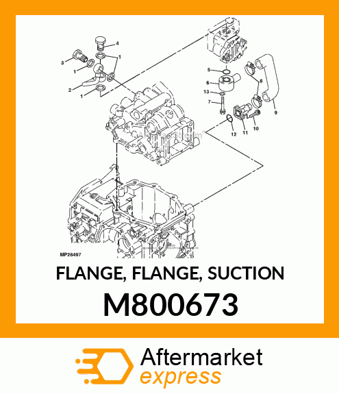 FLANGE, FLANGE, SUCTION M800673