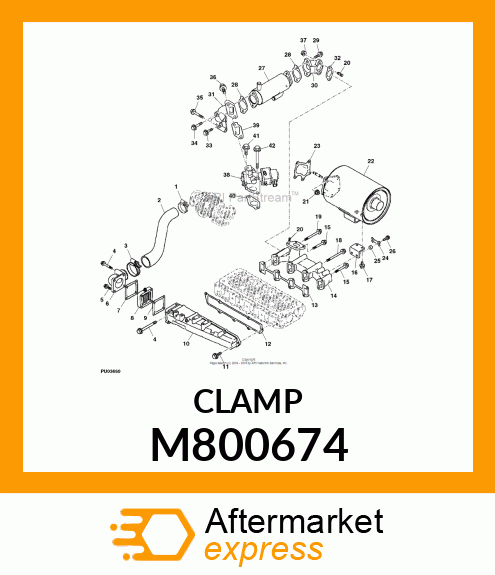 HOSE CLAMP, CLAMP, HOSE 48 M800674