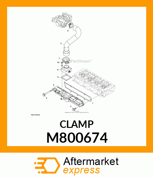 HOSE CLAMP, CLAMP, HOSE 48 M800674