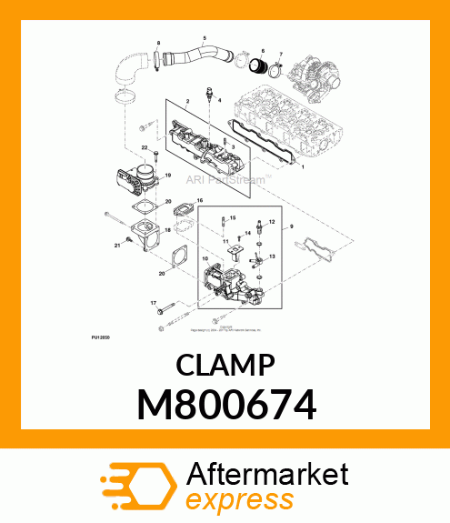 HOSE CLAMP, CLAMP, HOSE 48 M800674