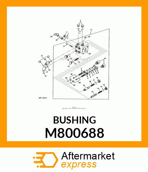 BUSHING, COLLAR 6.6 M800688