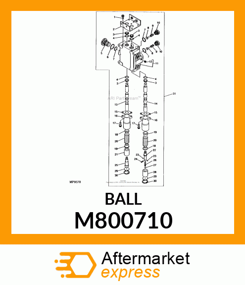 BALL 5/32 M800710