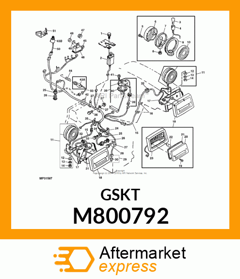 GASKET, GASKET, SENDER M800792