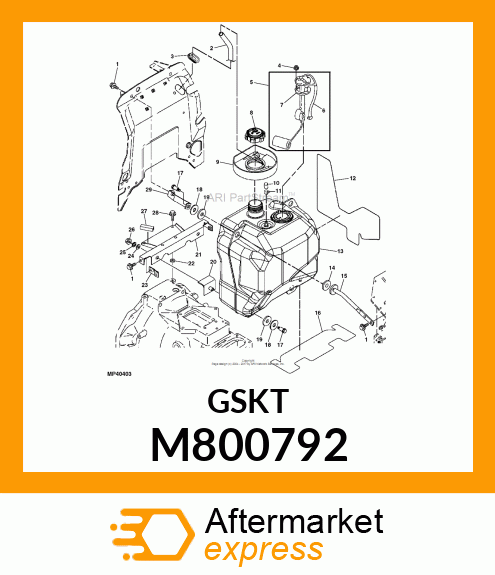 GASKET, GASKET, SENDER M800792