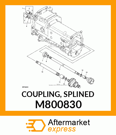 COUPLING, SPLINED M800830