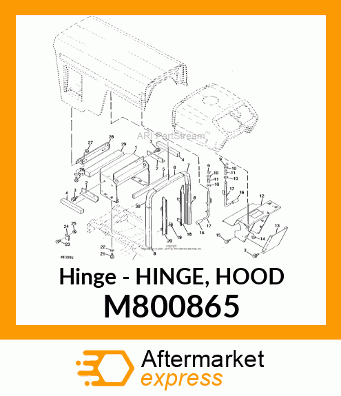 Hinge - HINGE, HOOD M800865