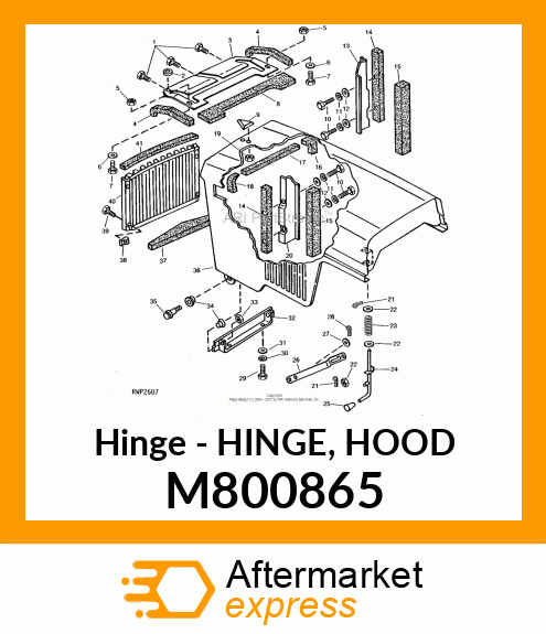 Hinge - HINGE, HOOD M800865