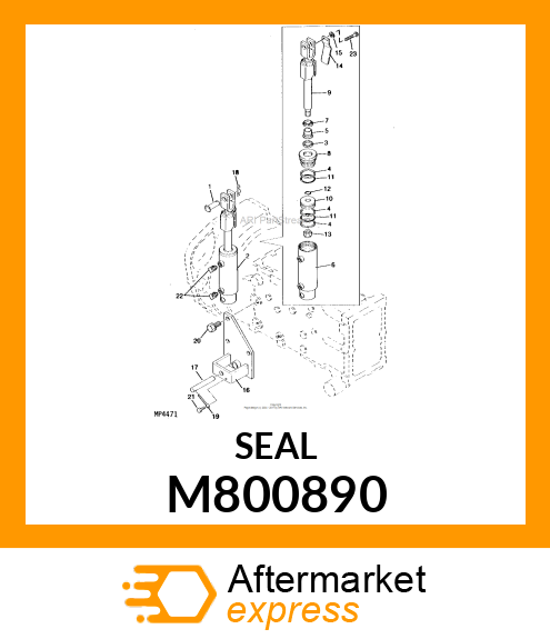 Spare part M800890 + Seal