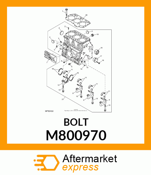 BOLT, CYLINDER HEAD M800970