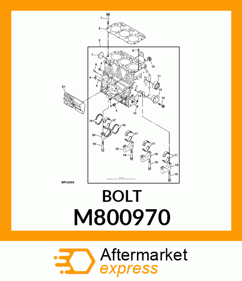 BOLT, CYLINDER HEAD M800970