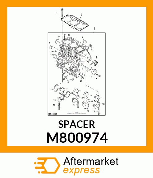 PIPE KNOCK, L=18 FOR GEARCASE M800974