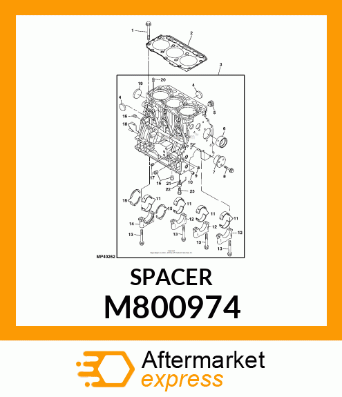 PIPE KNOCK, L=18 FOR GEARCASE M800974