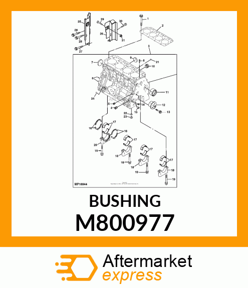 BUSH, CAMSHAFT M800977