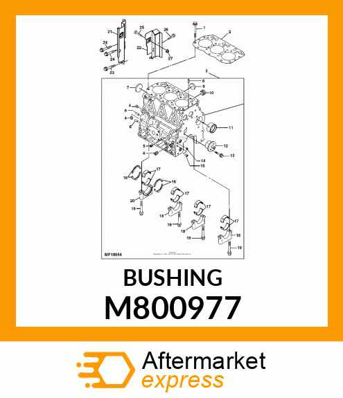 BUSH, CAMSHAFT M800977