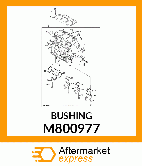 BUSH, CAMSHAFT M800977