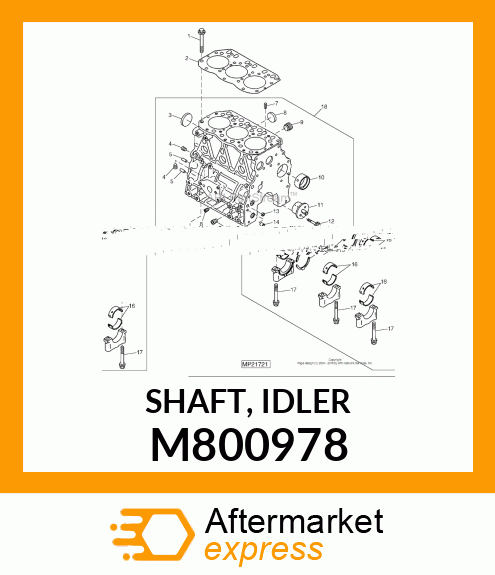 SHAFT, IDLER M800978