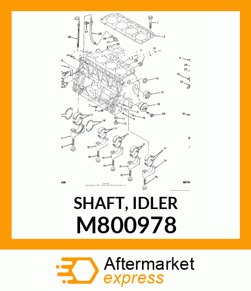 SHAFT, IDLER M800978