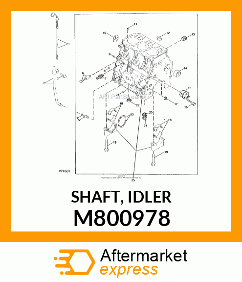 SHAFT, IDLER M800978