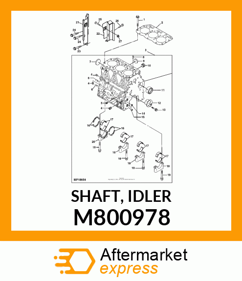 SHAFT, IDLER M800978