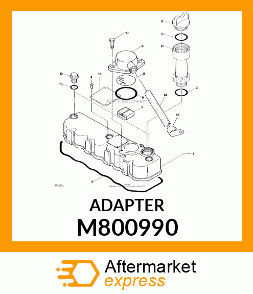 Extension Oil Filler M800990