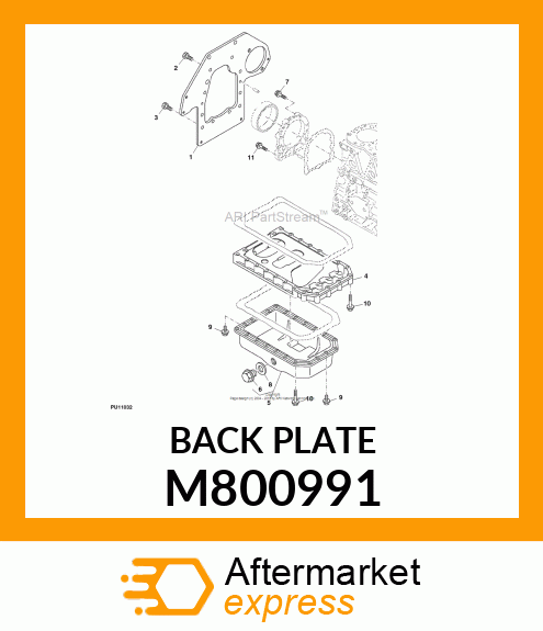 BACK PLATE M800991