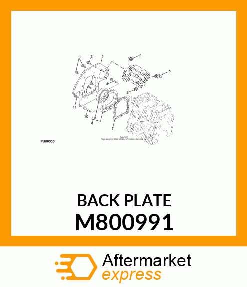 BACK PLATE M800991